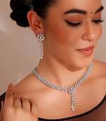 Silver plated necklace set