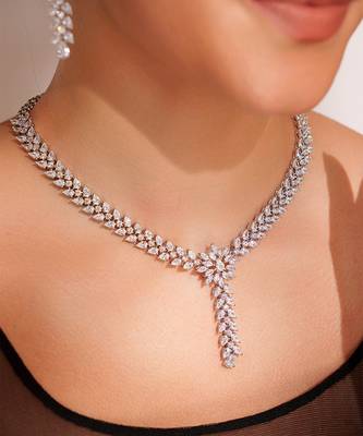 Silver plated necklace set 3