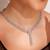 Silver plated necklace set