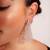 Silver plated dangler earrings