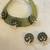 L green handloom fabric jewelery