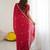 rani pink georgette saree with embroidery & moti work and unstitched blouse – designer saree for festive wear