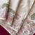 Beigepure loom tussar with all over forest style hand embroidery
