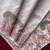Grey pure loom tussar with all over forest style hand embroidery