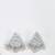 Grey wooden beaded long necklace set