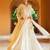 Elegant cream cotton angrakha anarkali with foil mirror embroidery dupatta