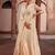 Elegant white pure cotton angrakha anarkali with foil mirror and thread embroidery work