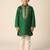 Silk & cotton satin kurta pyjama