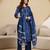 women's pure cotton embroidery work printed kurta pant with dupatta set