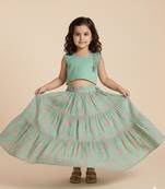 Mul cotton lehenga top