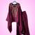 Silk kaftan top & cowl pant