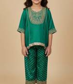 Modal satin a line anarkali with salwar