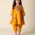 Silk anarkali top with silk dhoti
