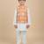 Silk & cotton satin kurta pyjama jacket