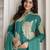women's pure cotton embroidery work printed kurta pant with dupatta set
