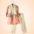 Silk & cotton satin kurta pyjama jacket