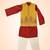 Silk & cotton satin kurta pyjama jacket