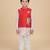 Silk, muslin & cotton satin kurta, pyjama, jacket