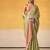 Olive tissue silk with beautiful tussle on pallu casual & office wear saree