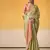 Olive tissue silk with beautiful tussle on pallu casual & office wear saree