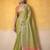 Olive tissue silk with beautiful tussle on pallu casual & office wear saree