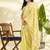 Lemon linen beautiful tussle on pallu casual wear saree