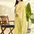 Lemon linen beautiful tussle on pallu casual wear saree