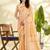 Orange linen beautiful tussle on pallu casual wear saree