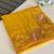 Mustard crush silk saree with all over embroidery design and cut work design