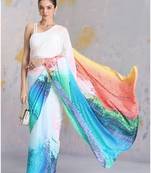 Multi colors Timeless Grace – Digital Print Sarees 