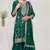 Bottle green embroidered vichitra stitched pakistani salwar suit