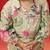 Vastramay girls' mint green cotton kurta with palazzo set - navratri special
