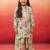 Vastramay girls' mint green cotton kurta with palazzo set - navratri special