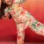 girls' cream cotton kurta with palazzo set - navratri collection