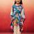 Vastramay girls' blue cotton kurta with pyjama set - navratri collection