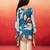 Vastramay girls' blue cotton kurta with pyjama set - navratri collection