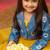 Vastramay girls yellow lehenga set with jacket - sequined diwali party outfit