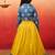 Vastramay girls yellow lehenga set with jacket - sequined diwali party outfit