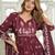 dark maroon Kurta Set with Dupatta