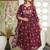 dark maroon Kurta Set with Dupatta