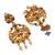 Gold plated goddess semibridal necklace set