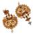 Gold plated laxmi semibridal necklace set