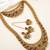 Gold plated flower semibridal necklace set