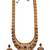 Gold plated flower semibridal necklace set