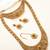 Gold plated temple semibridal necklace set