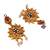 Gold plated temple semibridal necklace set