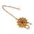Gold plated temple semibridal necklace set