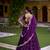 Purple sequin thread lehenga Choli