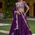Purple sequin thread lehenga Choli