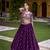 Purple sequin thread lehenga Choli